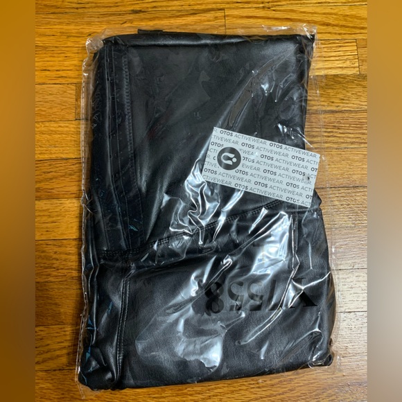 Waist Shape Black Faux Leather Leggings - Picture 1 of 6